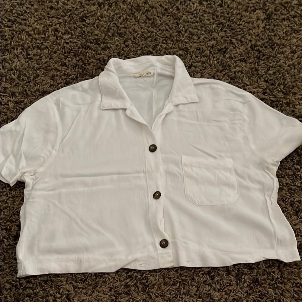 White Button-Up Shirt
